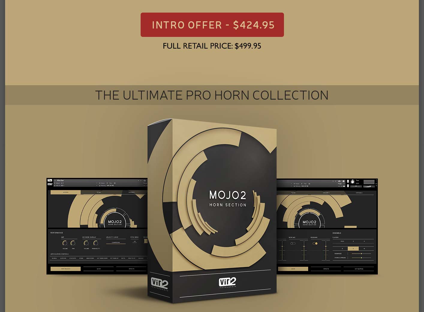Intro offer - Save $75 through Tuesday! The ultimate pro horn collection virtual instrument VSTi.